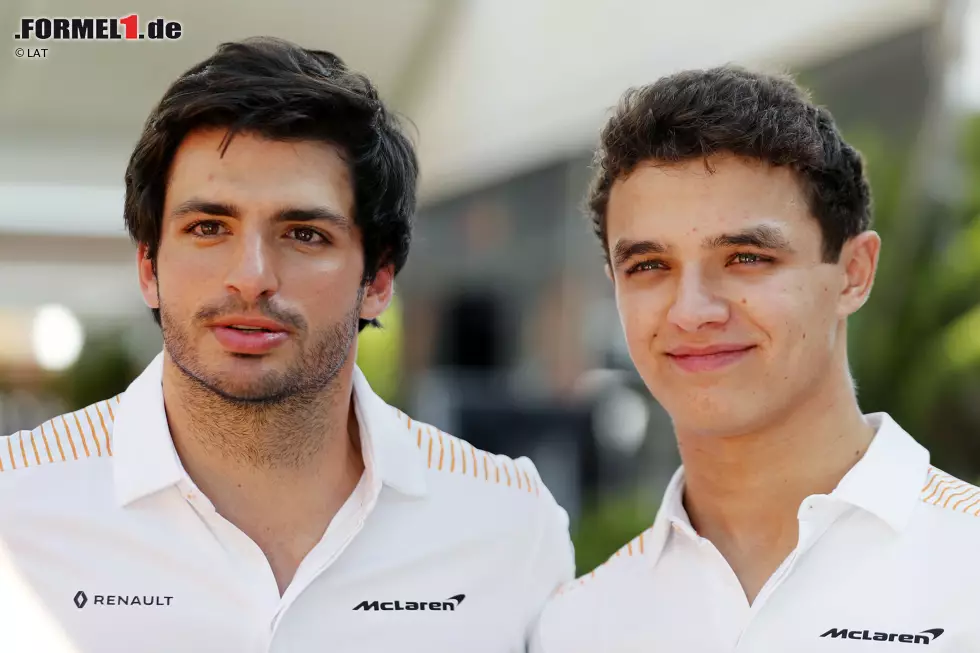 Foto zur News: Carlos Sainz (McLaren) und Lando Norris (McLaren)