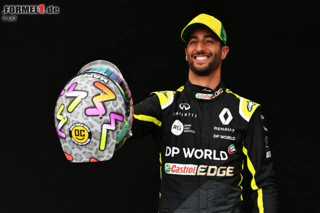 Foto zur News: Daniel Ricciardo zeigt in Melbourne sein neues Helmdesign