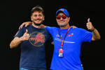 Foto zur News: Giancarlo Fisichella und Rubens Barrichello
