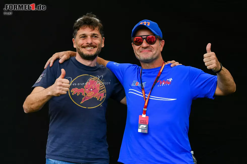 Foto zur News: Giancarlo Fisichella und Rubens Barrichello