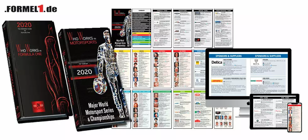 Foto zur News: Jetzt erhältlich: Who Works In Motorsports 2020 und Who Works In Formula One 2020