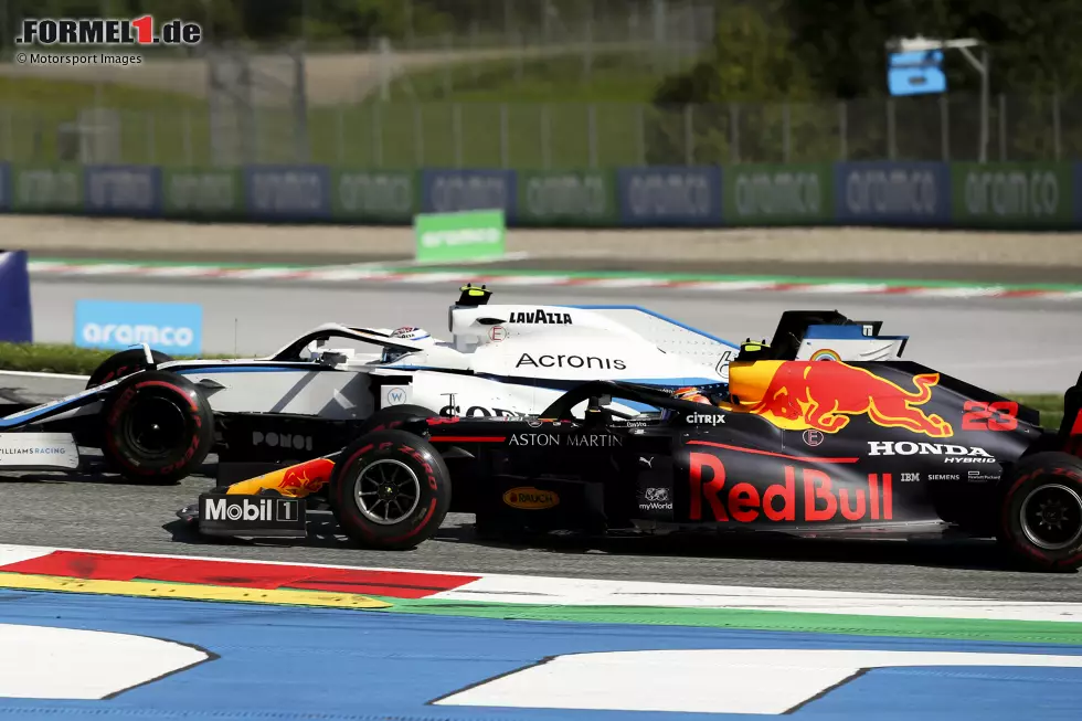 Foto zur News: Nicholas Latifi (Williams) und Alexander Albon (Red Bull)