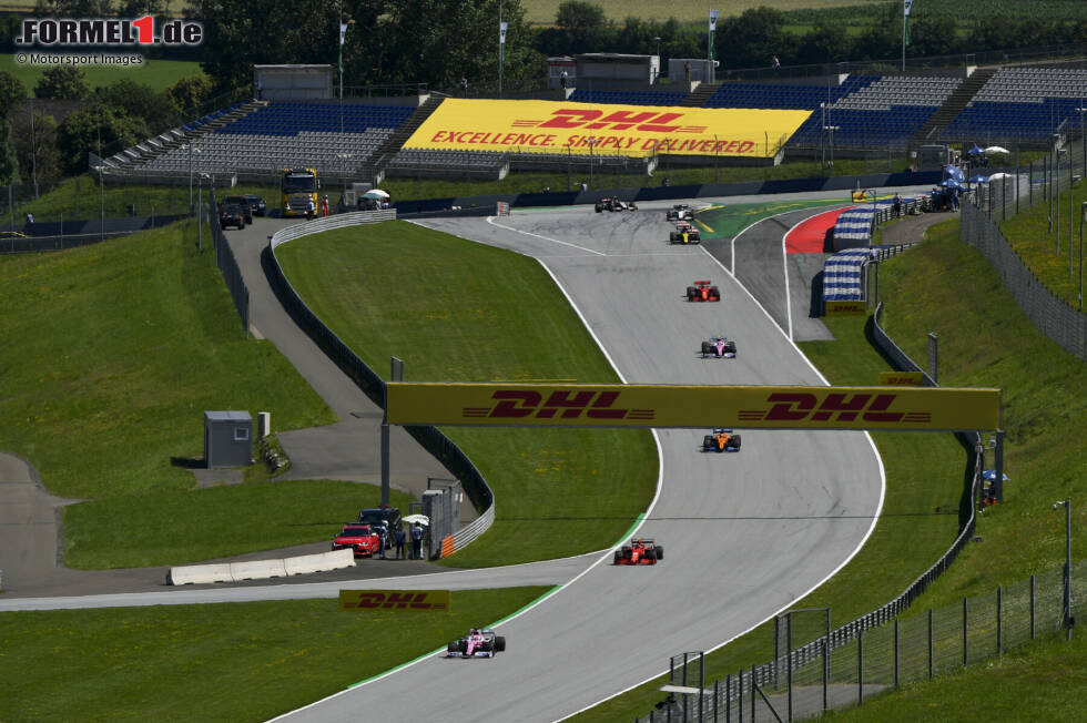 Sergio Perez (Racing Point), Charles Leclerc (Ferrari), Carlos Sainz (McLaren), Lance Stroll (Racing Point) und Sebastian Vettel (Ferrari) Sergio Perez (Racing Point), Charles Leclerc (Ferrari), Carlos Sainz (McLaren), Lance Stroll (Racing Point) und Sebastian Vettel (Ferrari)