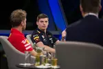 Foto zur News: Sebastian Vettel (Ferrari) und Max Verstappen (Red Bull)