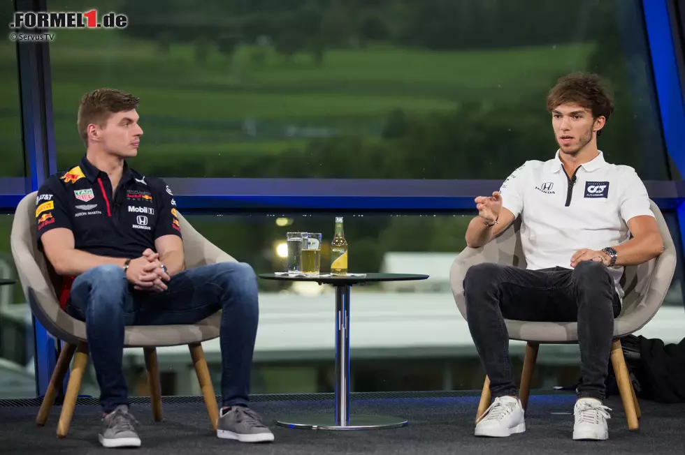 Foto zur News: Max Verstappen (Red Bull) und Pierre Gasly (AlphaTauri)