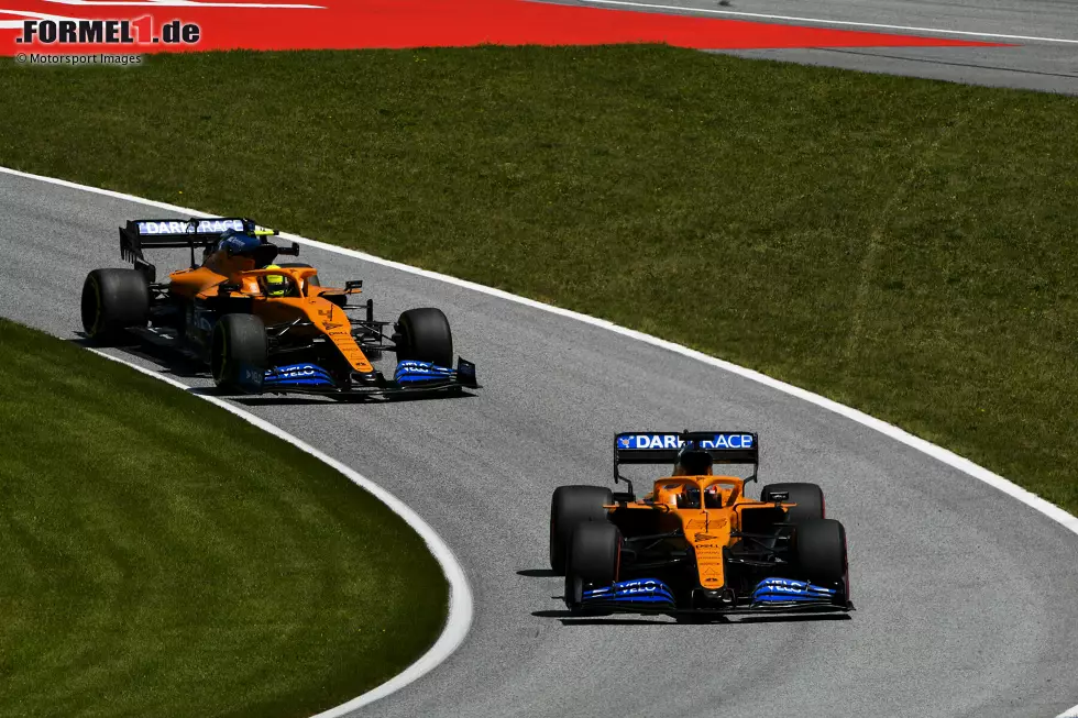 Foto zur News: Carlos Sainz (McLaren) und Lando Norris (McLaren)