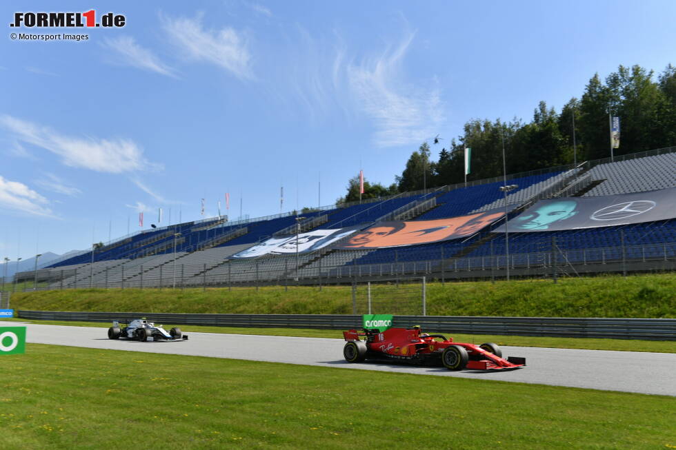 Foto zur News: Charles Leclerc (Ferrari) und Nicholas Latifi (Williams)