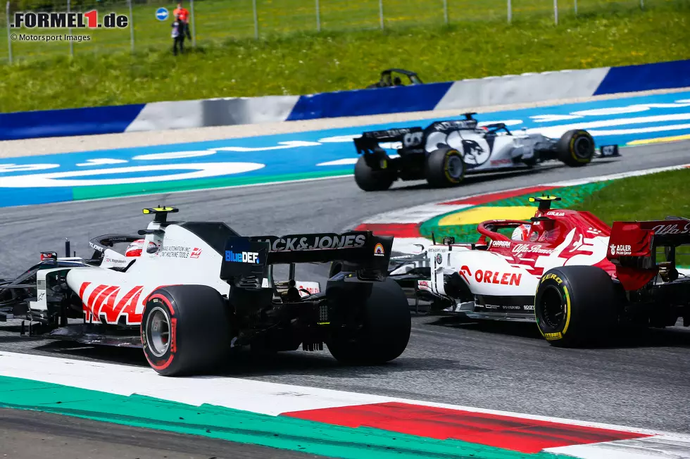 Foto zur News: Daniil Kwjat (AlphaTauri), Kevin Magnussen (Haas) und Antonio Giovinazzi (Alfa Romeo)