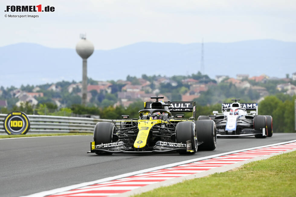 Foto zur News: Daniel Ricciardo (Renault) und George Russell (Williams)