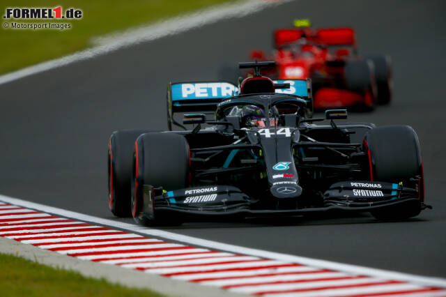 Lewis Hamilton (Mercedes) und Charles Leclerc (Ferrari) 