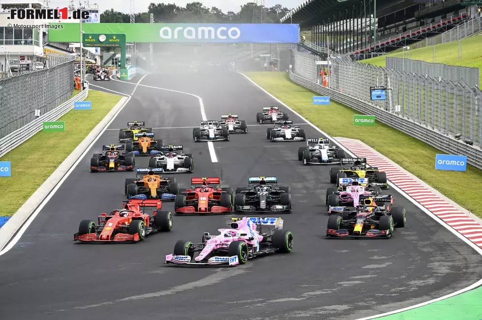 Foto zur News: Lance Stroll (Racing Point), Max Verstappen (Red Bull), Sebastian Vettel (Ferrari), Valtteri Bottas (Mercedes) und Charles Leclerc (Ferrari)