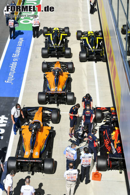 Foto zur News: Daniel Ricciardo (Renault), Esteban Ocon (Renault), Carlos Sainz (McLaren), Lando Norris (McLaren) und Max Verstappen (Red Bull)
