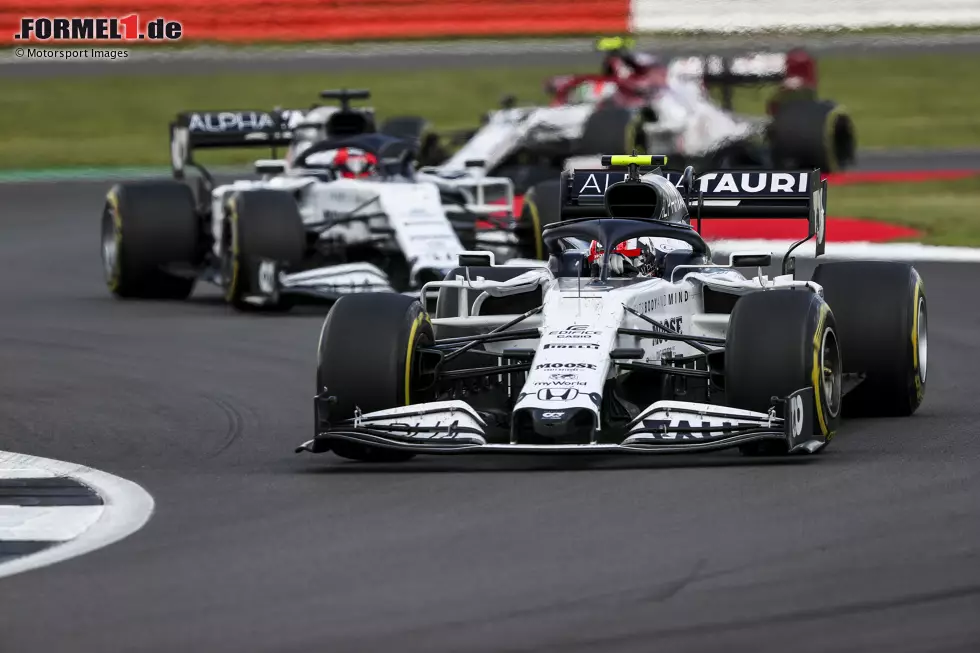 Foto zur News: Pierre Gasly (AlphaTauri), Daniil Kwjat (AlphaTauri) und Antonio Giovinazzi (Alfa Romeo)