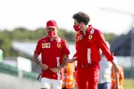 Foto zur News: Charles Leclerc (Ferrari) und Mattia Binotto