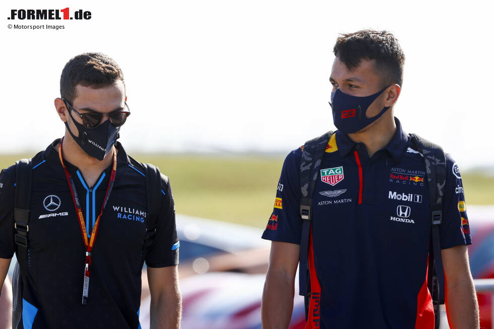 Foto zur News: Nicholas Latifi (Williams) und Alexander Albon (Red Bull)