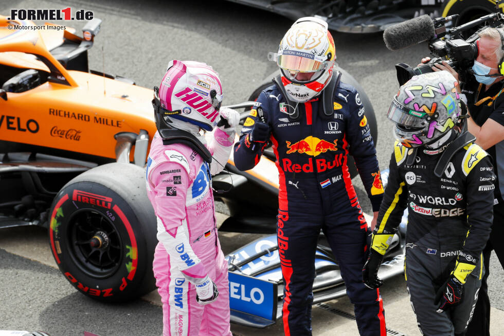 Foto zur News: Max Verstappen (Red Bull) und Nico Hülkenberg (Racing Point)