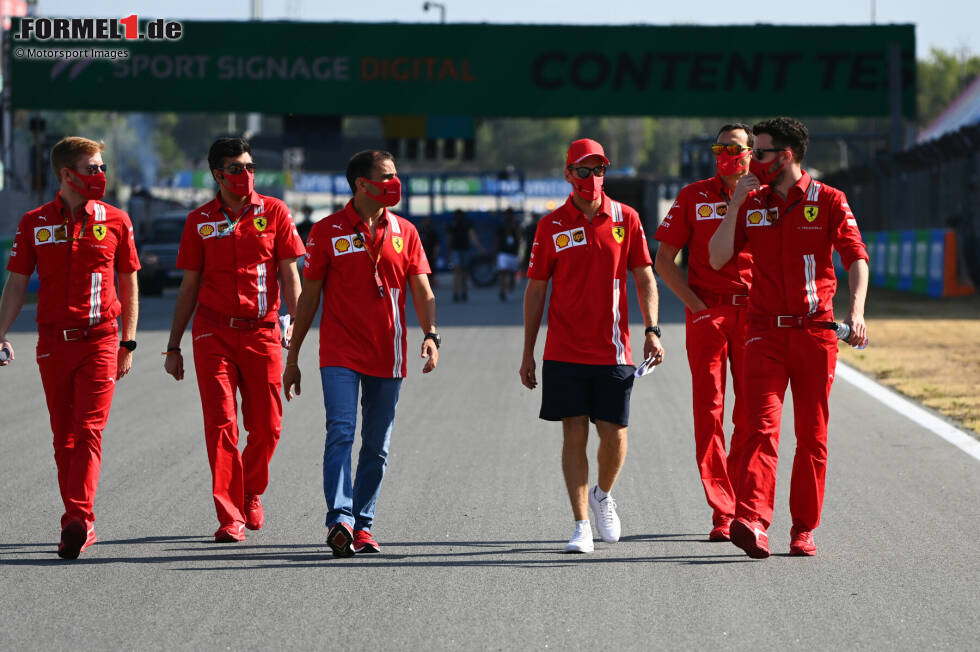 Foto zur News: Sebastian Vettel (Ferrari) und Marc Gene