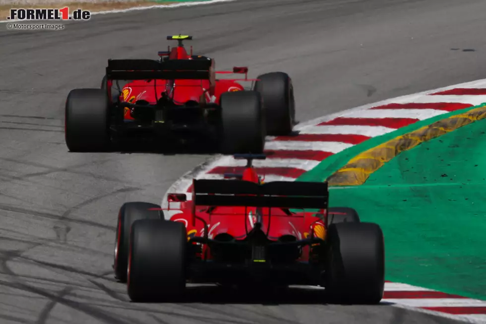 Foto zur News: Charles Leclerc (Ferrari) und Sebastian Vettel (Ferrari)