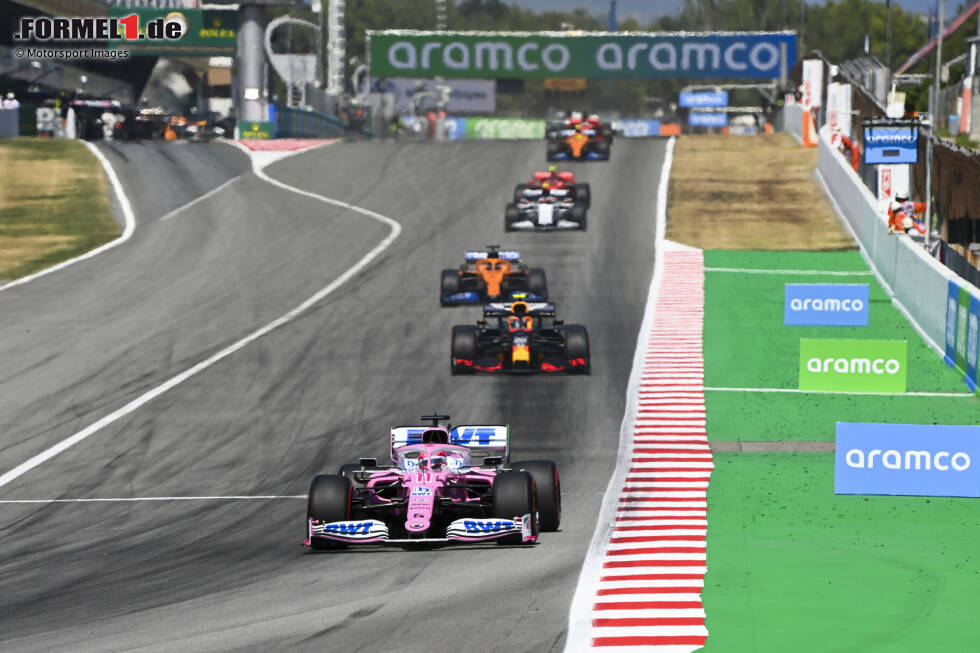 Foto zur News: Sergio Perez, Alexander Albon (Red Bull) und Carlos Sainz (McLaren)
