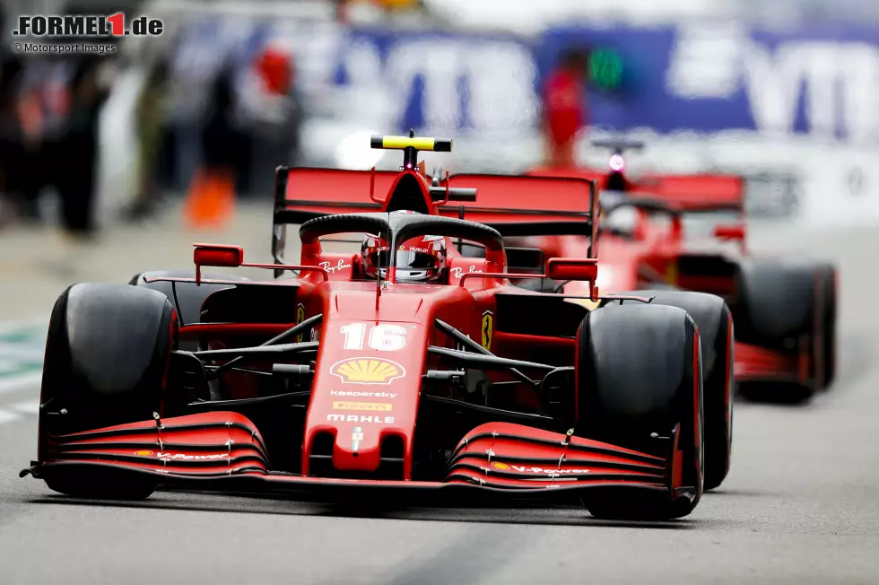 Foto zur News: Charles Leclerc (Ferrari) und Sebastian Vettel (Ferrari)