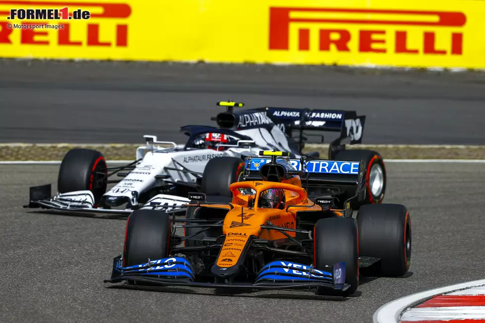 Foto zur News: Lando Norris (McLaren) und Pierre Gasly (AlphaTauri)