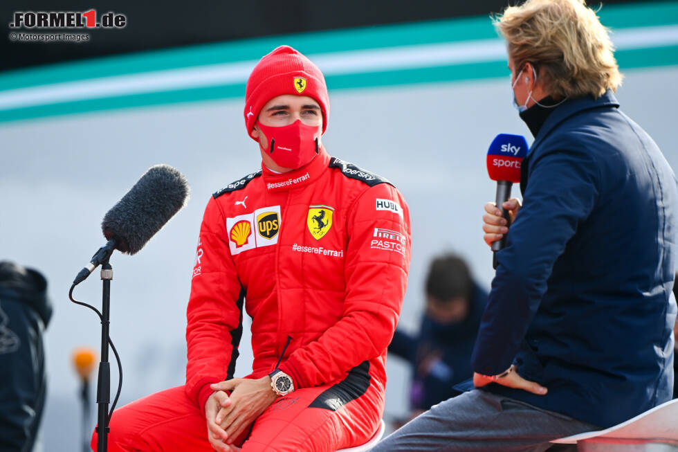 Foto zur News: Charles Leclerc (Ferrari) und Nico Rosberg