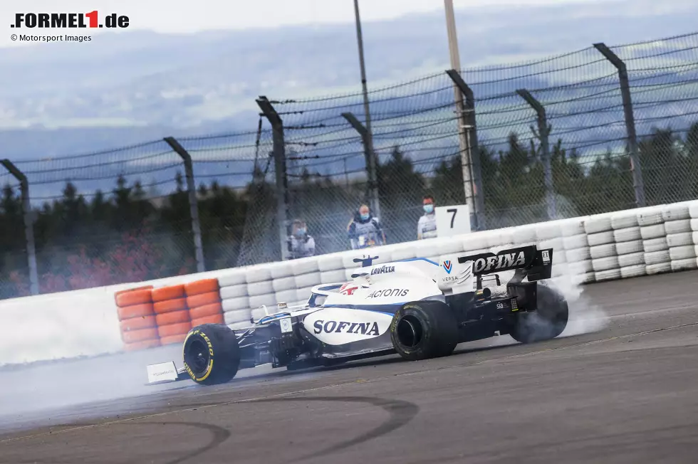 Foto zur News: George Russell (Williams) und Kimi Räikkönen (Alfa Romeo)