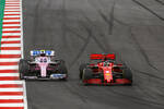 Foto zur News: Sebastian Vettel (Ferrari) und Lance Stroll (Racing Point)