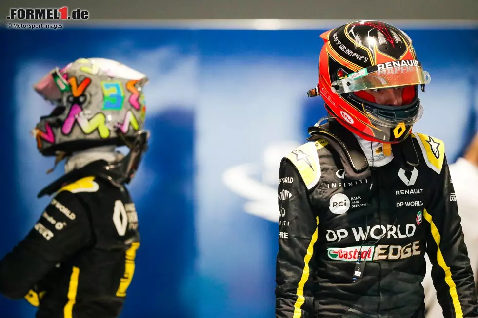 Foto zur News: Daniel Ricciardo (Renault) und Esteban Ocon (Renault)