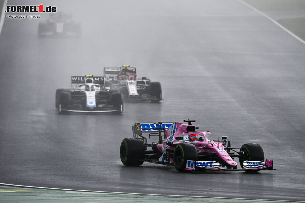 Foto zur News: Sergio Perez (Racing Point), Nicholas Latifi (Williams) und Antonio Giovinazzi (Alfa Romeo)