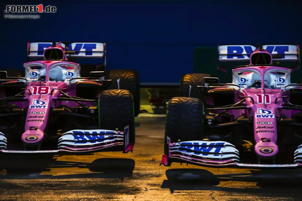 Foto zur News: Lance Stroll (Racing Point) und Sergio Perez (Racing Point)