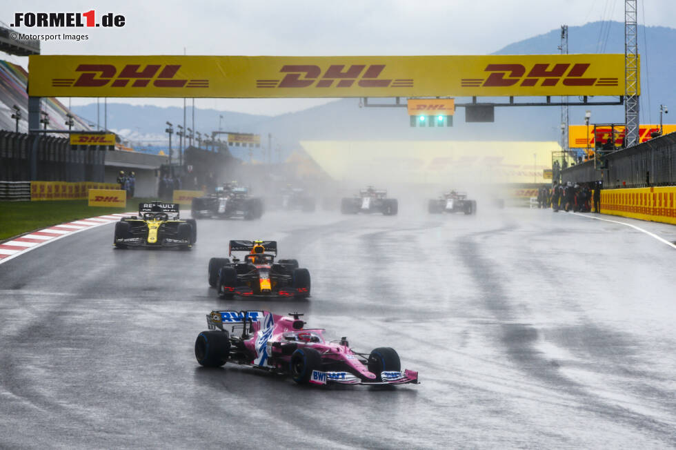 Foto zur News: Lance Stroll (Racing Point), Max Verstappen (Red Bull) und Daniel Ricciardo (Renault)