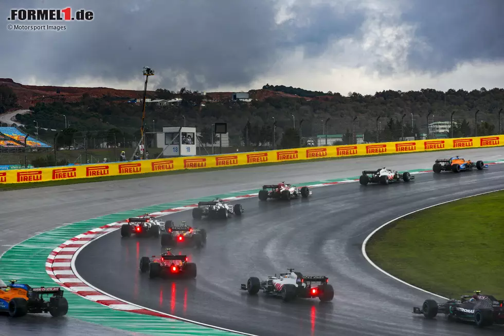 Foto zur News: Carlos Sainz (McLaren), Kevin Magnussen (Haas), Antonio Giovinazzi (Alfa Romeo), Daniil Kwjat (AlphaTauri) und Pierre Gasly (AlphaTauri)