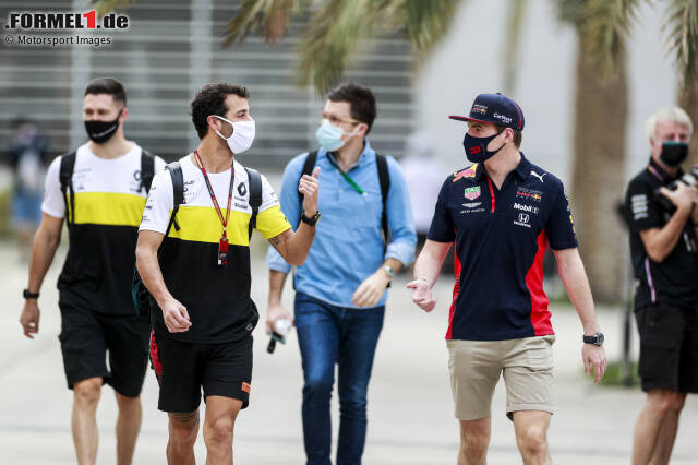 Daniel Ricciardo (Renault) und Max Verstappen (Red Bull) 