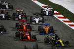 Daniel Ricciardo (Renault), Charles Leclerc (Ferrari), Carlos Sainz (McLaren), Sebastian Vettel (Ferrari), Daniil Kwjat (AlphaTauri), Kevin Magnussen (Haas) und Nicholas Latifi (Williams) 