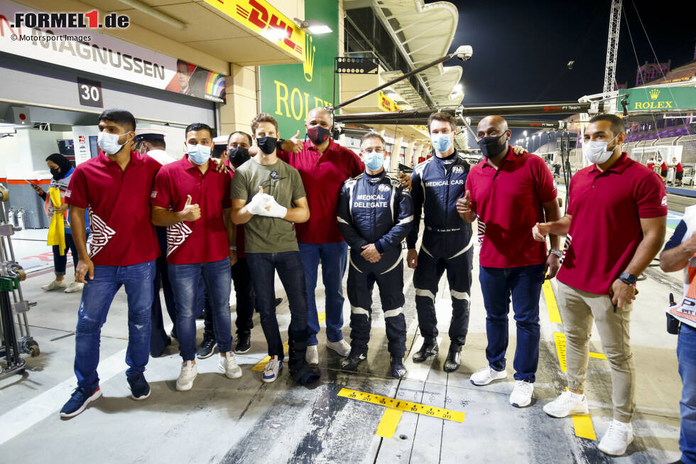 Foto zur News: Romain Grosjean und Alan van der Merwe