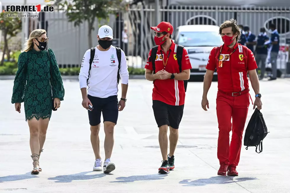 Foto zur News: Valtteri Bottas (Mercedes) und Sebastian Vettel (Ferrari)