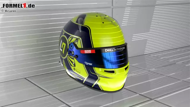 Foto zur News: Helm von Lando Norris (McLaren)