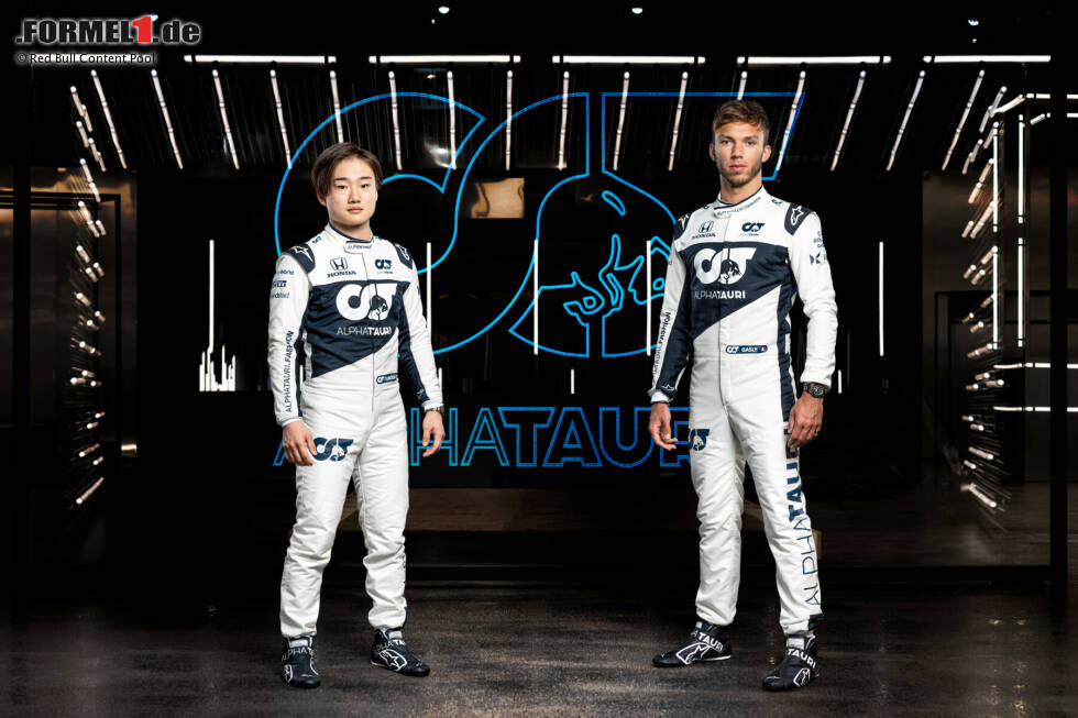 Foto zur News: Yuki Tsunoda (AlphaTauri) und Pierre Gasly (AlphaTauri)