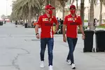 Foto zur News: Charles Leclerc (Ferrari) und Carlos Sainz (Ferrari)