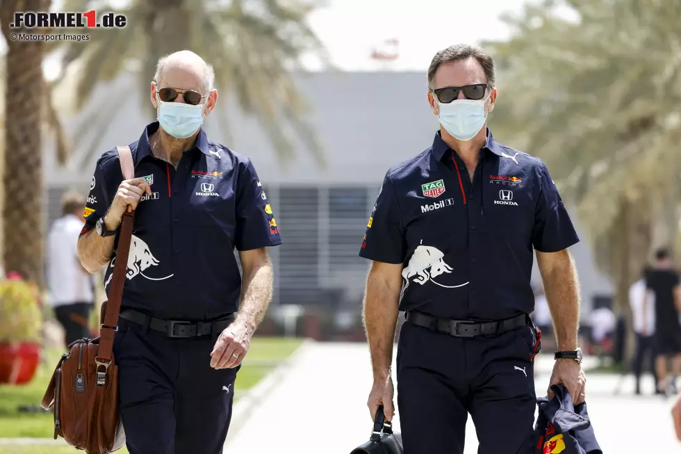 Foto zur News: Adrian Newey und Christian Horner