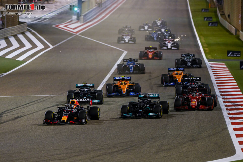 Foto zur News: Max Verstappen (Red Bull), Lewis Hamilton (Mercedes), Charles Leclerc (Ferrari), Valtteri Bottas (Mercedes) und Lando Norris (McLaren)