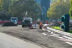 Foto zur News: Umbauarbeiten im Albert Park in Melbourne