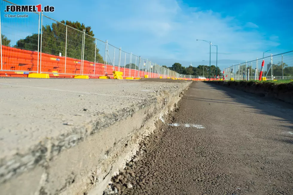 Foto zur News: Umbauarbeiten im Albert Park in Melbourne