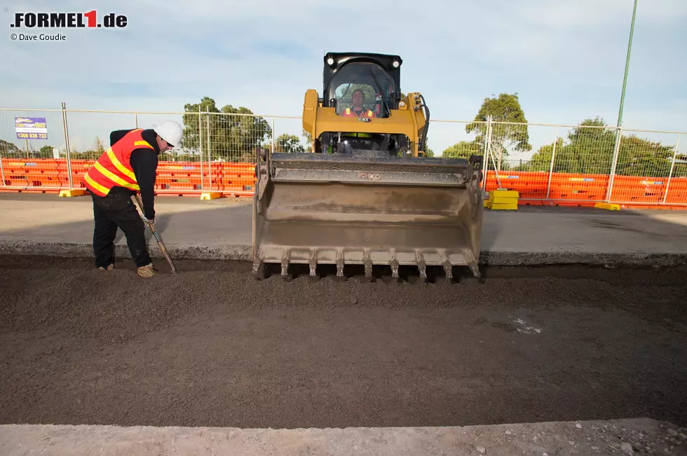 Foto zur News: Umbauarbeiten im Albert Park in Melbourne