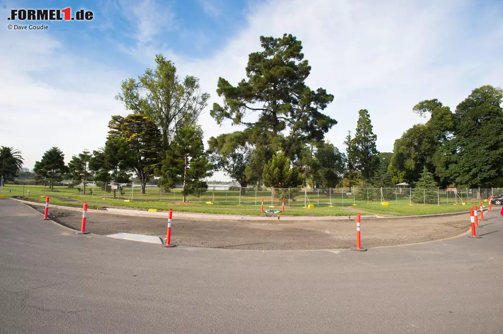 Foto zur News: Umbauarbeiten im Albert Park in Melbourne