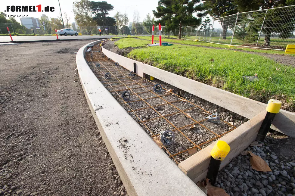 Foto zur News: Umbauarbeiten im Albert Park in Melbourne