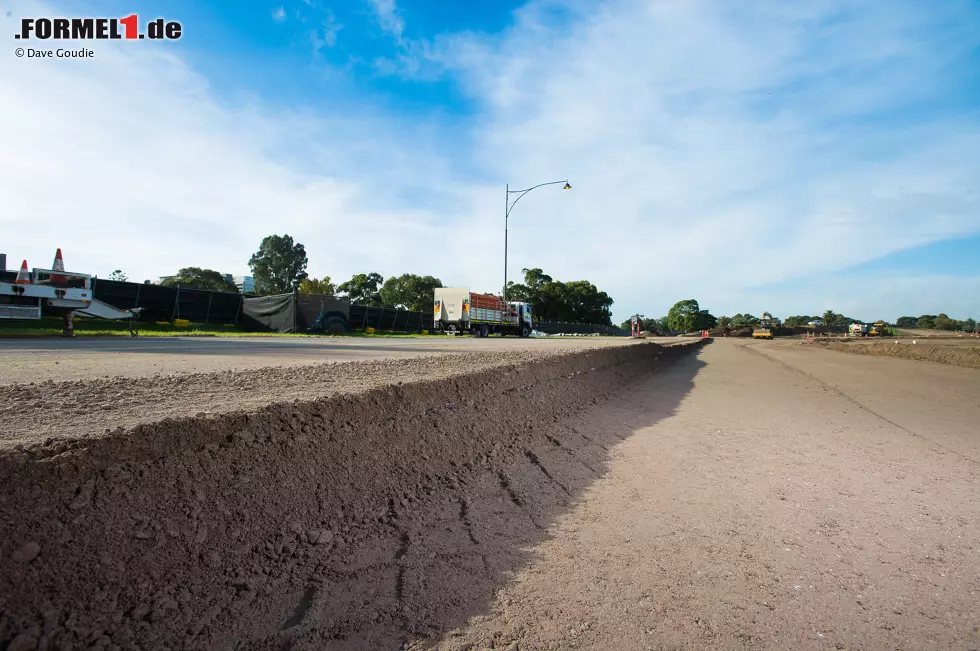 Foto zur News: Umbauarbeiten im Albert Park in Melbourne