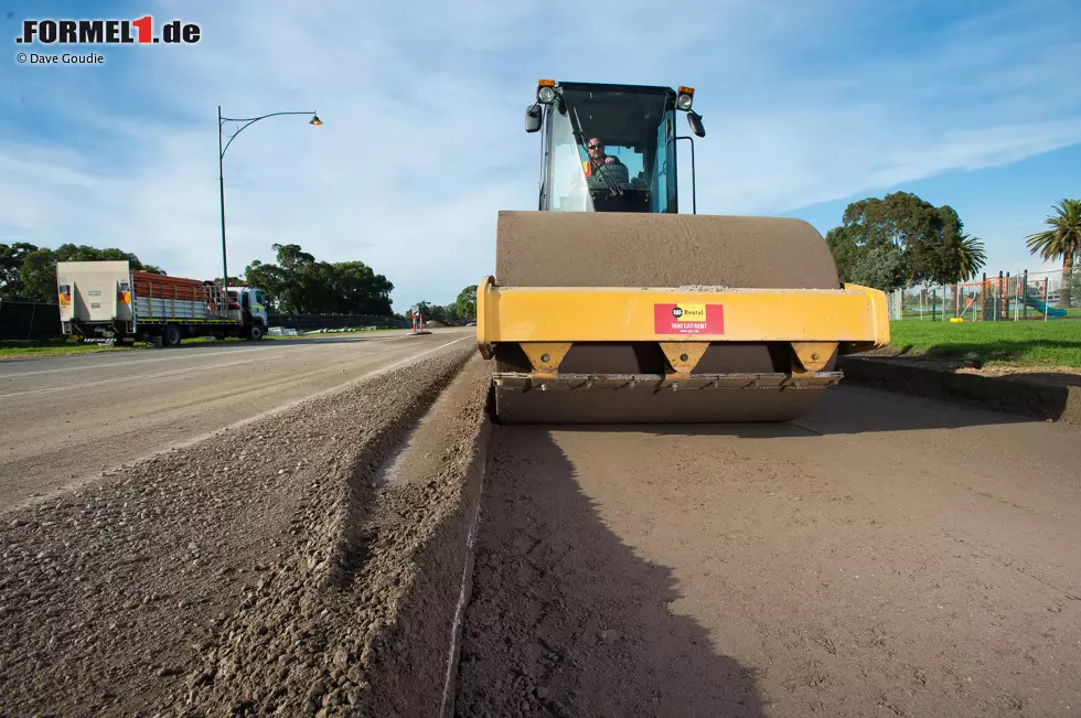 Foto zur News: Umbauarbeiten im Albert Park in Melbourne