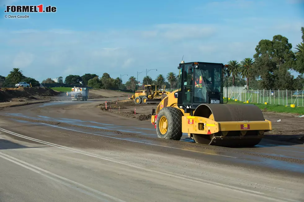 Foto zur News: Umbauarbeiten im Albert Park in Melbourne